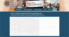 Desktop Screenshot of gingermagic.com